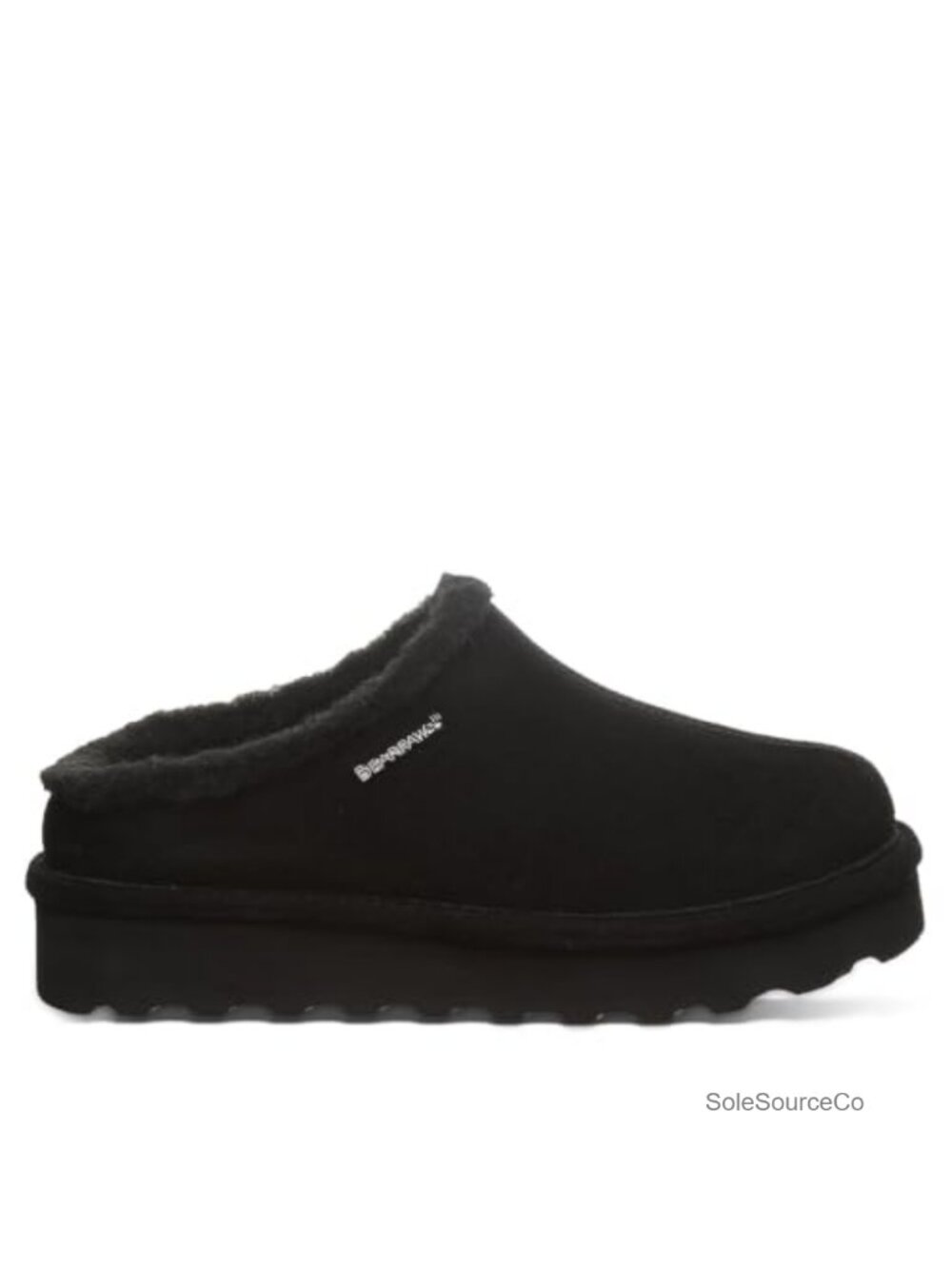 Platform Clogs with Wool Blend Lining and Cushioned Footbed